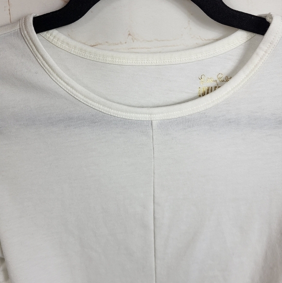 Lilly Pulitzer Preppy Sporty Luxletic Greer Crop Twist Long Sleeve Top White XXS - Picture 5 of 10